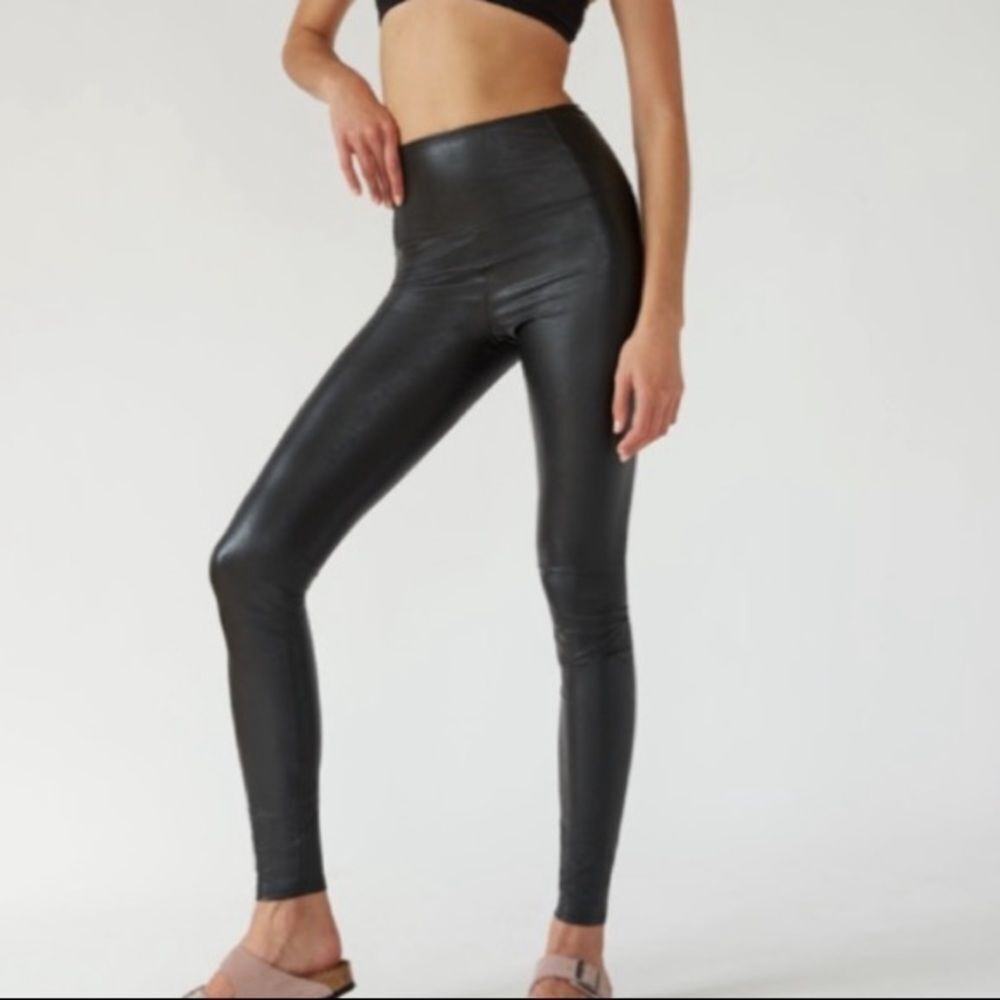 Wilfred Free Skinny Black Faux Leather Leggings